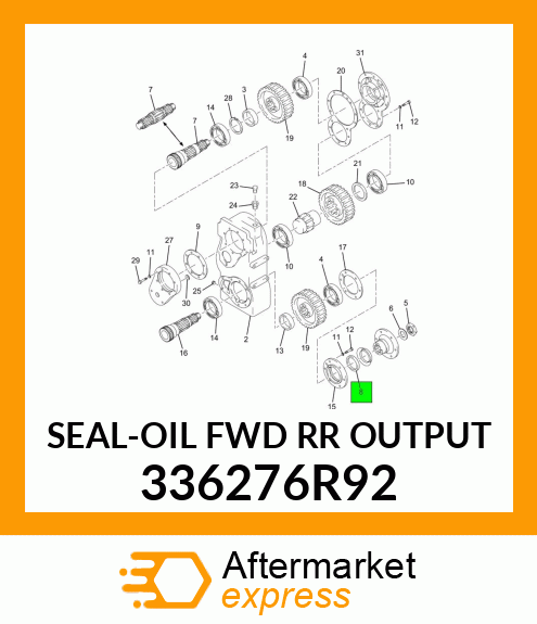 SEAL-OIL FWD RR OUTPUT 336276R92