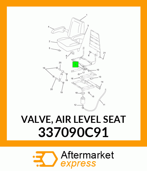 VALVE, AIR LEVEL SEAT 337090C91