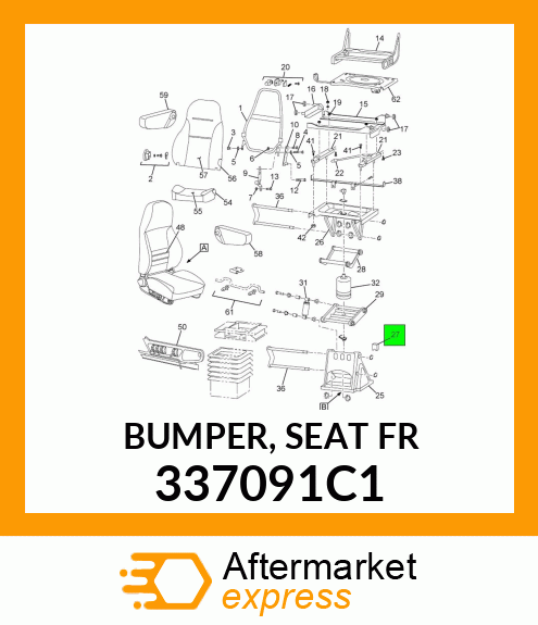 BUMPER, SEAT FR 337091C1