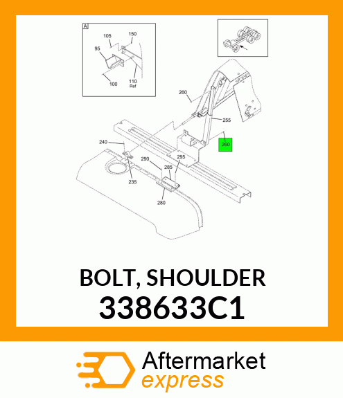 BOLT, SHOULDER 338633C1