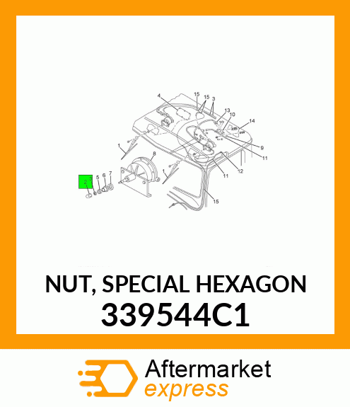 NUT, SPECIAL HEXAGON 339544C1