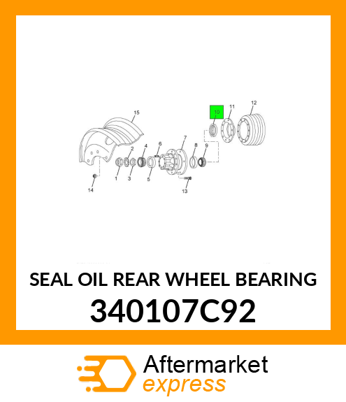 SEAL OIL REAR WHEEL BEARING 340107C92