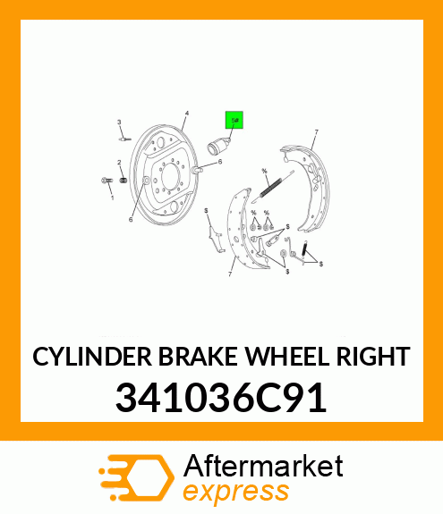 CYLINDER BRAKE WHEEL RIGHT 341036C91