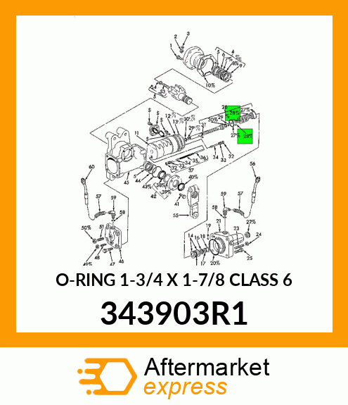 O-RING 1-3/4 X 1-7/8 CLASS 6 343903R1