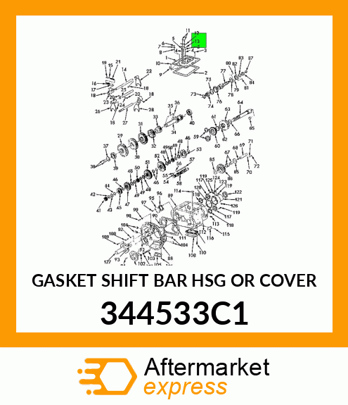 GASKET SHIFT BAR HSG OR COVER 344533C1