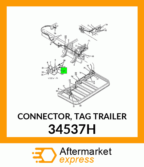 CONNECTOR, TAG TRAILER 34537H