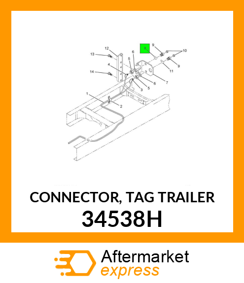 CONNECTOR, TAG TRAILER 34538H