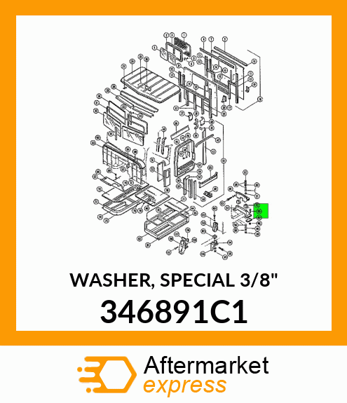 WASHER, SPECIAL 3/8" 346891C1