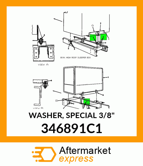 WASHER, SPECIAL 3/8" 346891C1