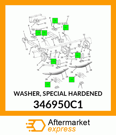 WASHER, SPECIAL HARDENED 346950C1