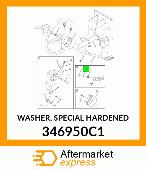 WASHER, SPECIAL HARDENED 346950C1