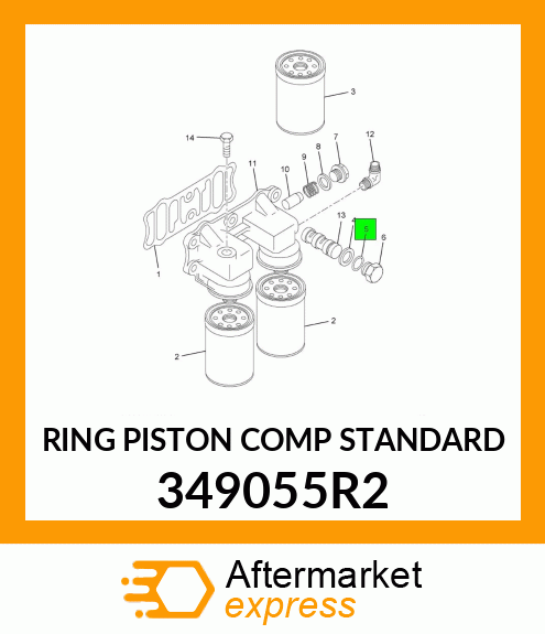 RING PISTON COMP STANDARD 349055R2