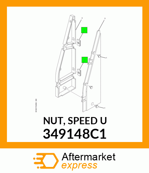 NUT, SPEED "U" 349148C1