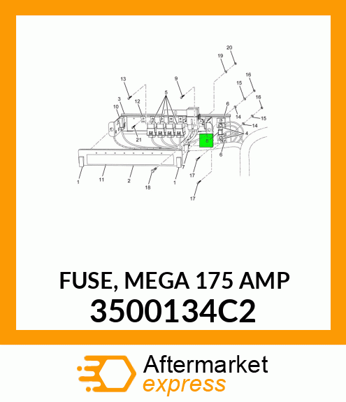 FUSE, MEGA 175 AMP 3500134C2