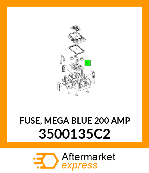 FUSE, MEGA BLUE 200 AMP 3500135C2