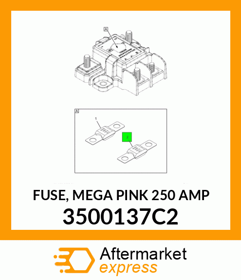 FUSE, MEGA PINK 250 AMP 3500137C2