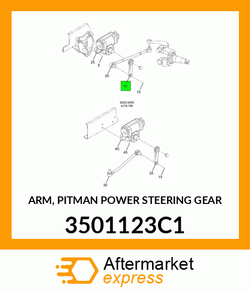 ARM, PITMAN POWER STEERING GEAR 3501123C1