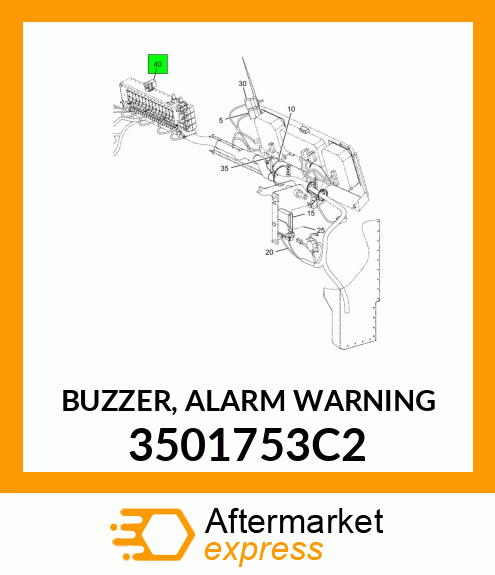 BUZZER, ALARM WARNING 3501753C2