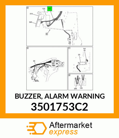 BUZZER, ALARM WARNING 3501753C2