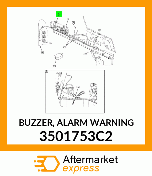 BUZZER, ALARM WARNING 3501753C2