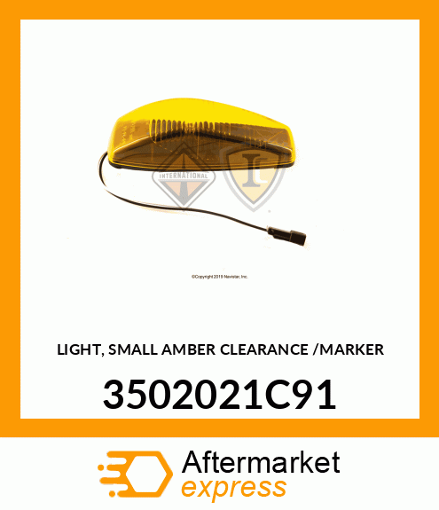 LIGHT, SMALL AMBER CLEARANCE /MARKER 3502021C91