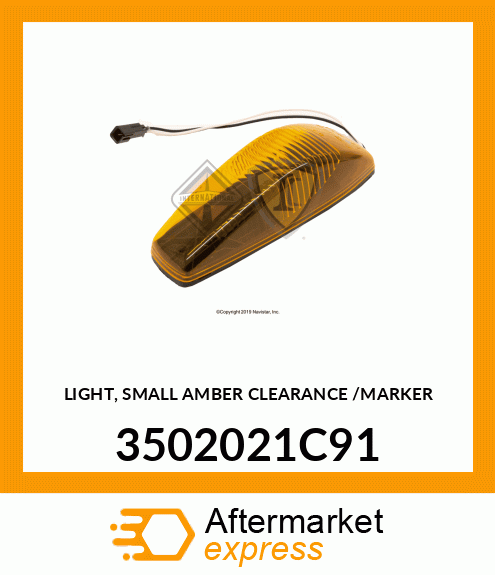 LIGHT, SMALL AMBER CLEARANCE /MARKER 3502021C91