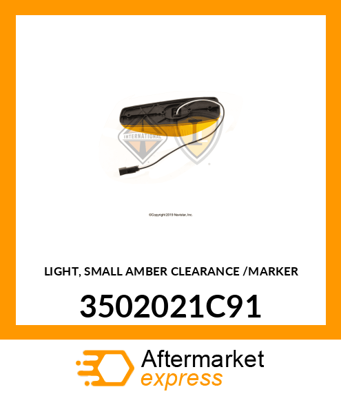 LIGHT, SMALL AMBER CLEARANCE /MARKER 3502021C91