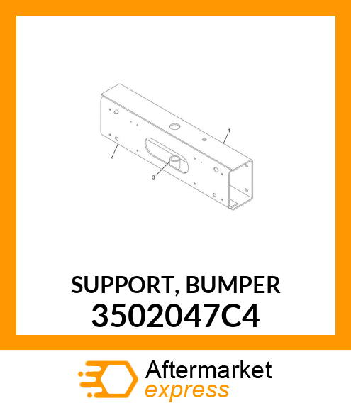 SUPPORT, BUMPER 3502047C4