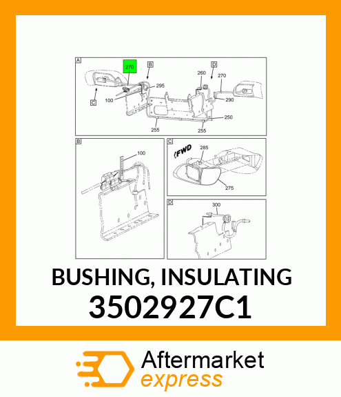 BUSHING, INSULATING 3502927C1