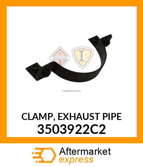 CLAMP, EXHAUST PIPE 3503922C2