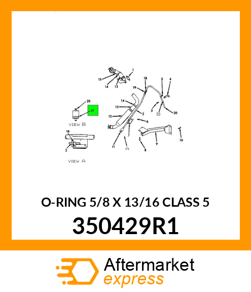 O-RING 5/8 X 13/16 CLASS 5 350429R1