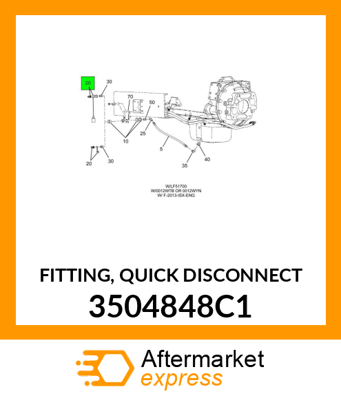 FITTING, QUICK DISCONNECT 3504848C1