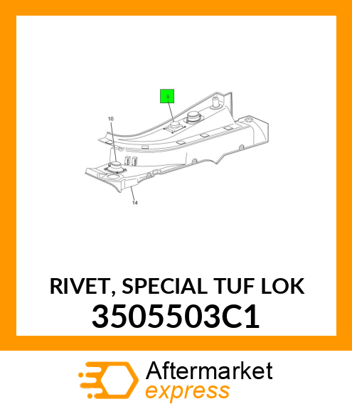 RIVET, SPECIAL TUF LOK 3505503C1