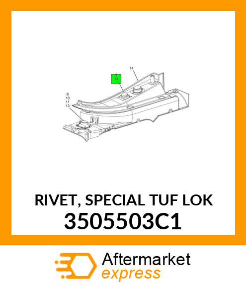 RIVET, SPECIAL TUF LOK 3505503C1