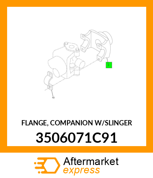 FLANGE, COMPANION W/SLINGER 3506071C91