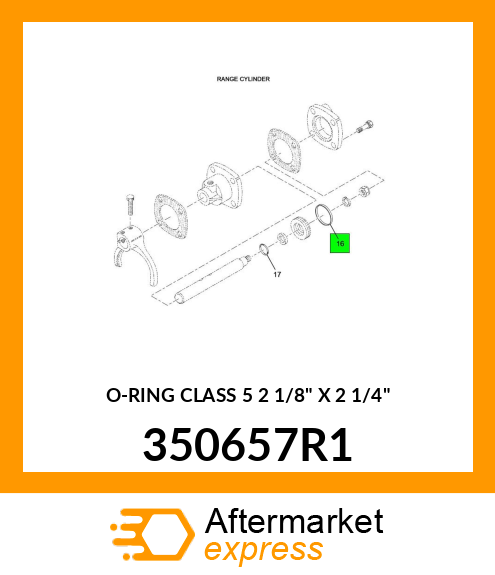 O-RING CLASS 5 2 1/8" X 2 1/4" 350657R1