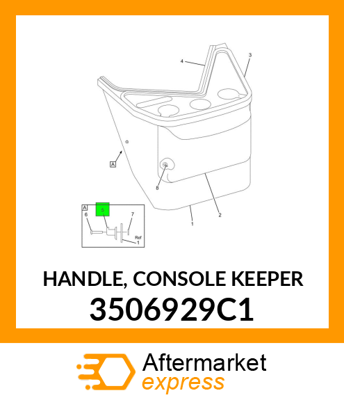 HANDLE, CONSOLE KEEPER 3506929C1