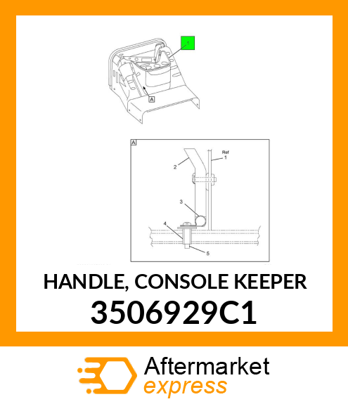 HANDLE, CONSOLE KEEPER 3506929C1