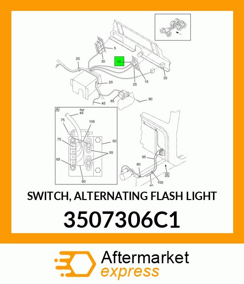 SWITCH, ALTERNATING FLASH LIGHT 3507306C1