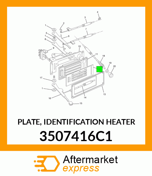 PLATE, IDENTIFICATION HEATER 3507416C1