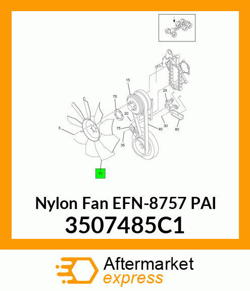 Nylon Fan EFN-8757 PAI 3507485C1