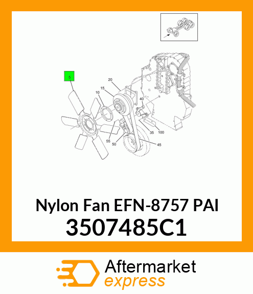 Nylon Fan EFN-8757 PAI 3507485C1