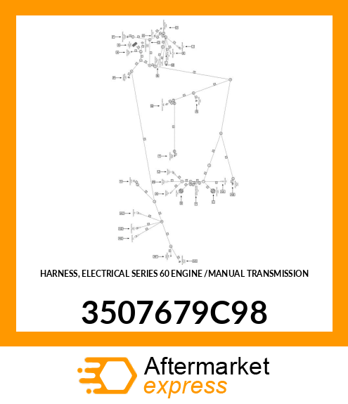 HARNESS, ELECTRICAL SERIES 60 ENGINE /MANUAL TRANSMISSION 3507679C98