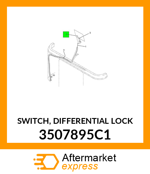 SWITCH, DIFFERENTIAL LOCK 3507895C1