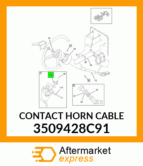 CONTACT HORN CABLE 3509428C91