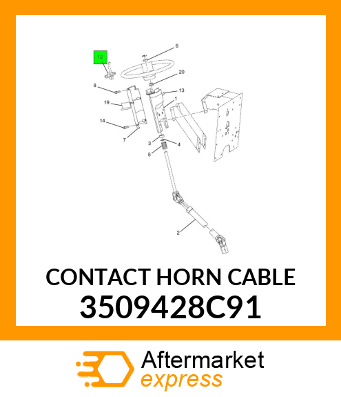 CONTACT HORN CABLE 3509428C91