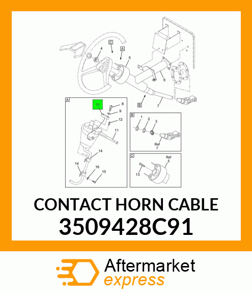 CONTACT HORN CABLE 3509428C91