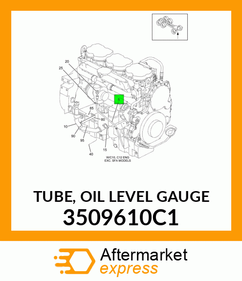 TUBE, OIL LEVEL GAUGE 3509610C1