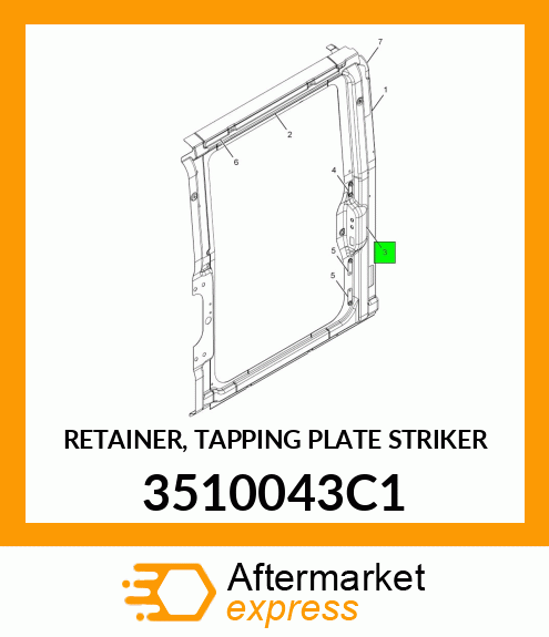 RETAINER, TAPPING PLATE STRIKER 3510043C1