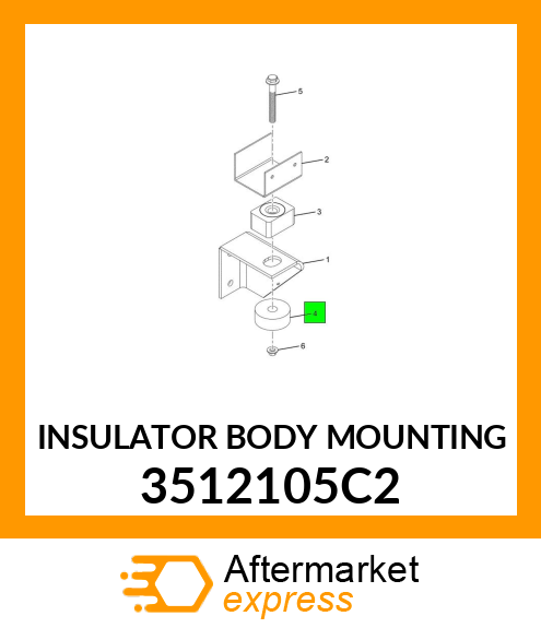 INSULATOR BODY MOUNTING 3512105C2